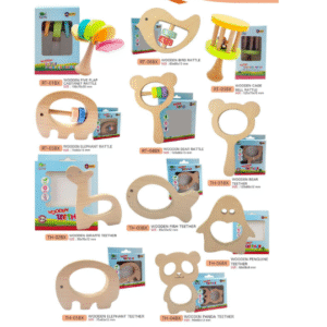 wooden rattles & teethers