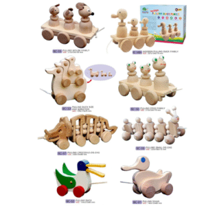 wooden blocks & wheel toys