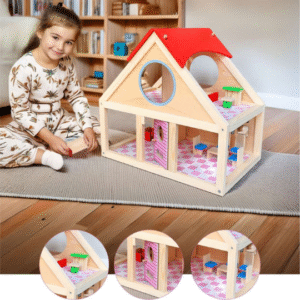 wooden doll house